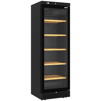 Vitrine cave à vins ventilée 382 litres - 5 niveaux - NOIRE WR-38G7-CV